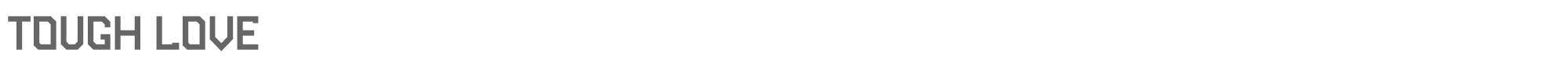 Sample characters Tough Love Font